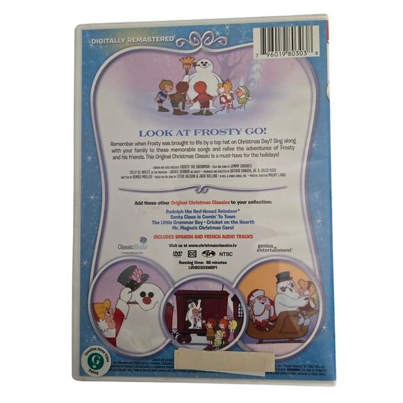 Christmas Classic Frosty the Snowman DVD with Frosty Returns Bonus - Picture 2 of 9